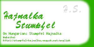 hajnalka stumpfel business card